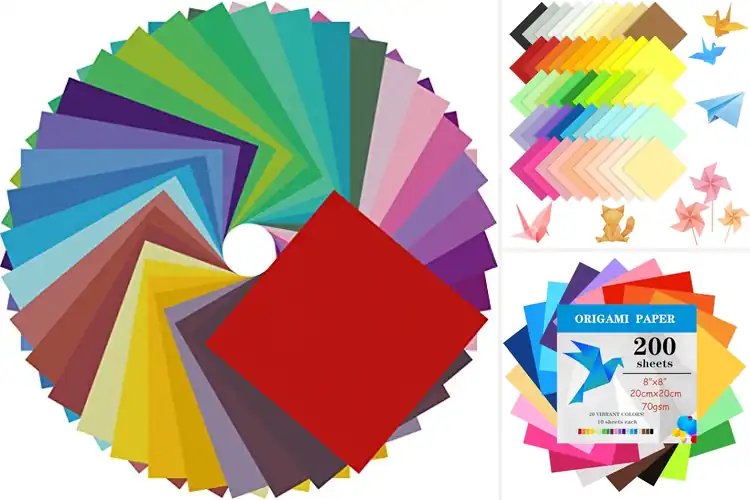 Detailed view of Best Colored Origami Papers For Projects