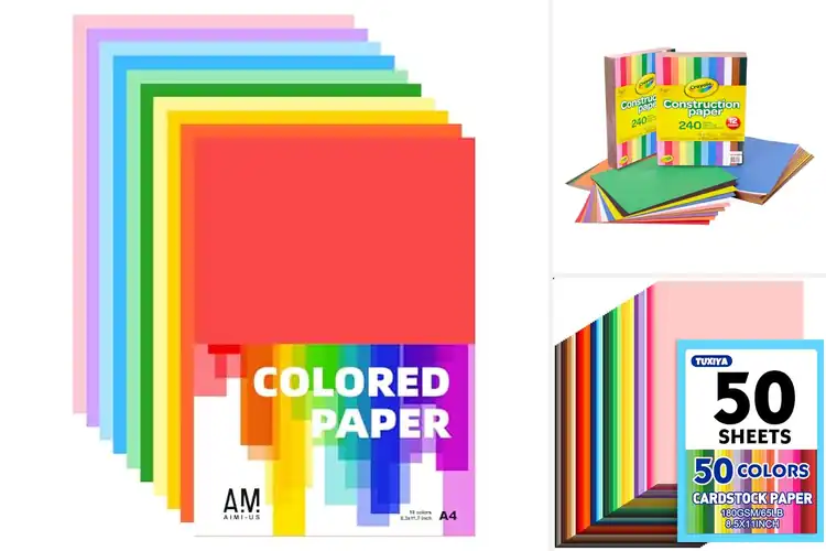 Detailed view of Best Colored Papers for Creative, Bold Crafting