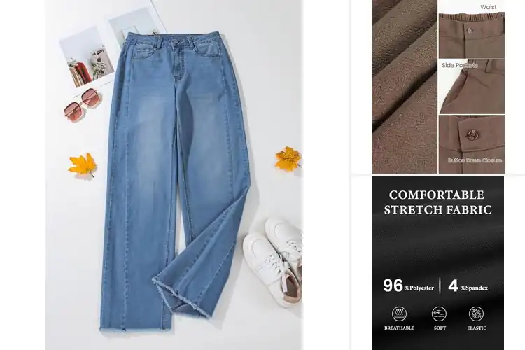 Detailed view of Best High Rise Pants