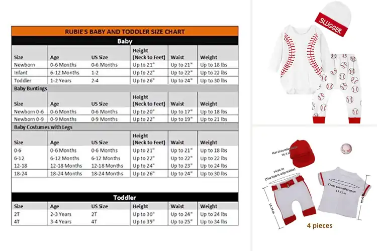 Detailed view of Best Infant Baseball Costumes