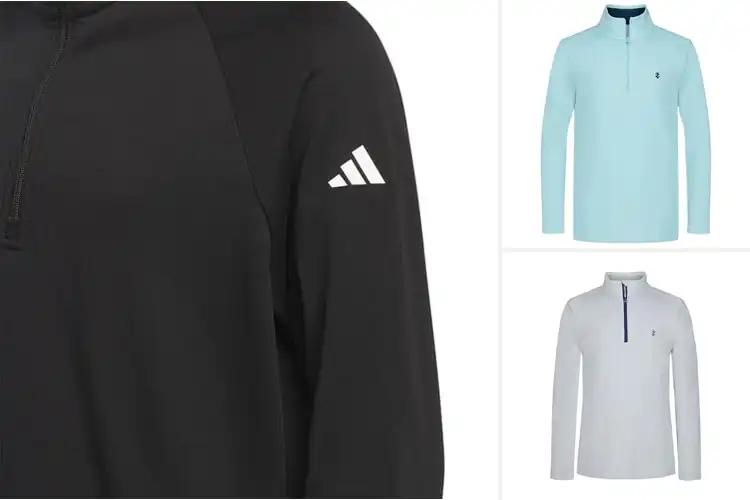 Detailed view of Best Kids Quarter Zip Pullovers