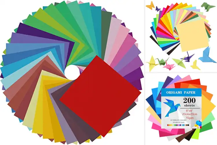 Detailed view of Best Square Origami Papers for Smooth Folding