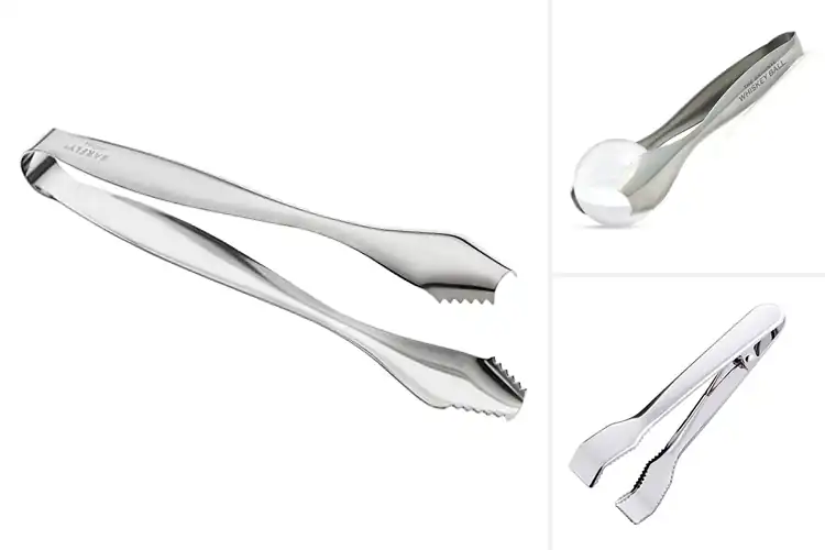 Detailed view of Best Stainless Steel Ice Tongs