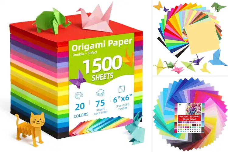 Detailed view of Best Vivid Color Origami Papers